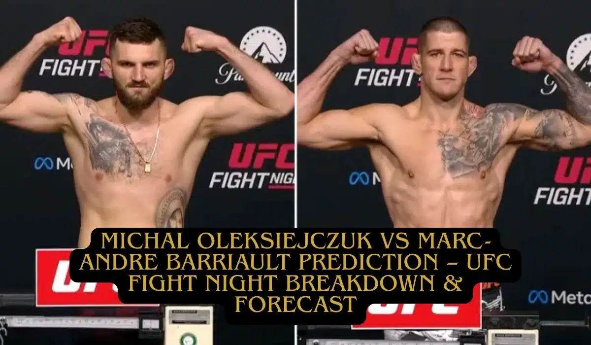 Michal Oleksiejczuk vs Marc-Andre Barriault