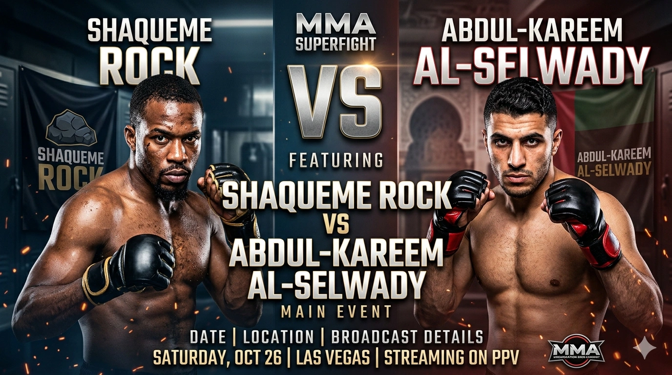 UFC Fight Night: Shaqueme Rock vs Abdul-Kareem Al-Selwady Prediction, Odds, Analysis