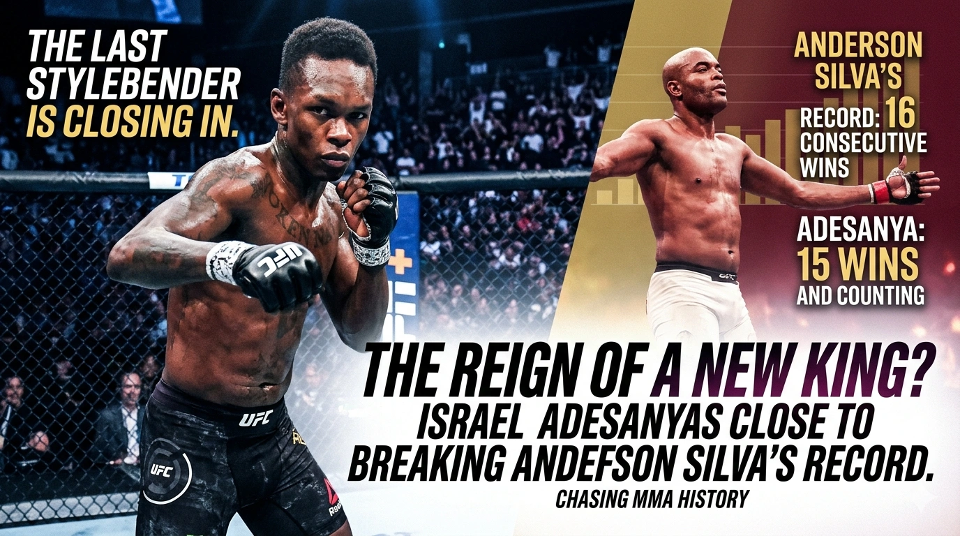 Israel Adesanya Is Close To Break Anderson Silva’s Record