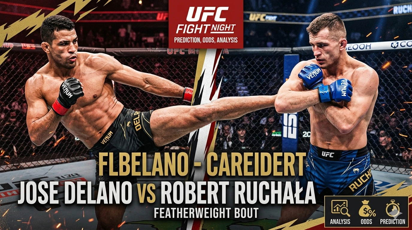 UFC Fight Night: Jose Delano vs Robert Ruchała Prediction, Odds, Analysis
