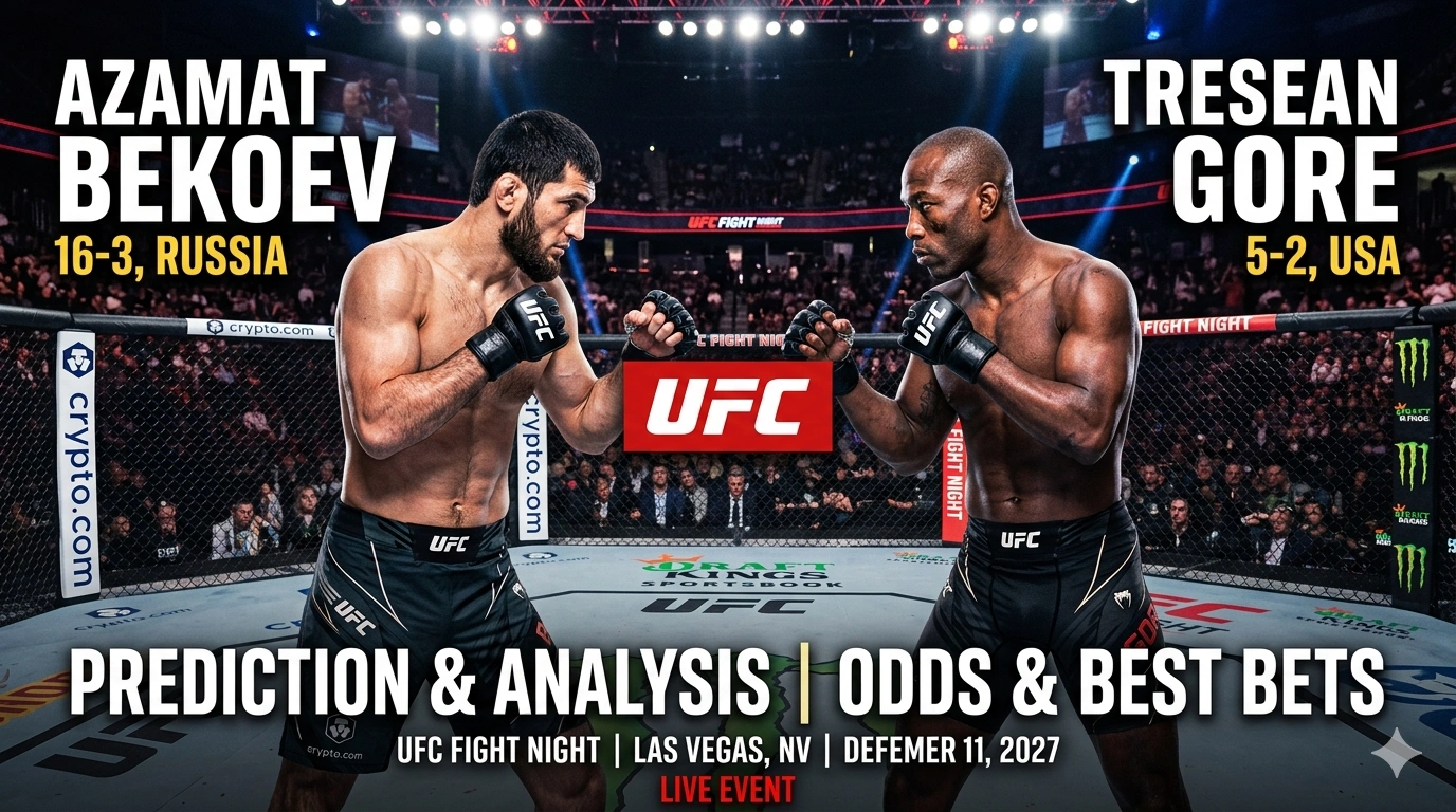 UFC Fight Night: Azamat Bekoev vs Tresean Gore Prediction, Analysis, Odds