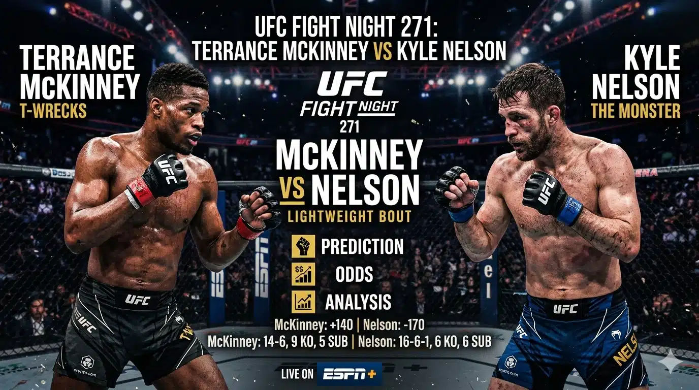 Terrance McKinney vs Kyle Nelson Prediction