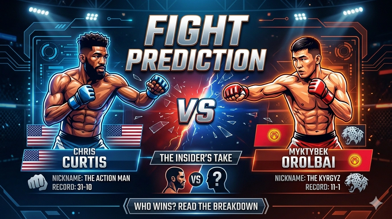 UFC Fight Night: Chris Curtis vs Myktybek Orolbai Prediction And Fight Analysis