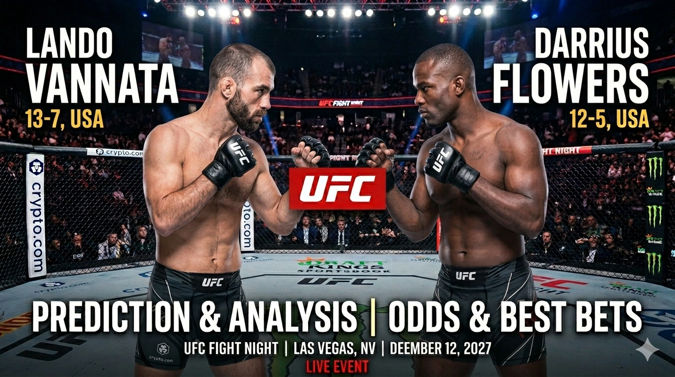 UFC Fight Night: Lando Vannata vs Darrius Flowers Prediction, Odds, Analysis