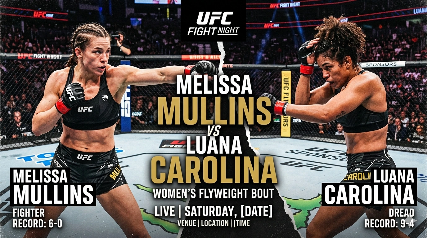 UFC Fight Night: Melissa Mullins vs Luana Carolina Prediction, Odds, Analysis