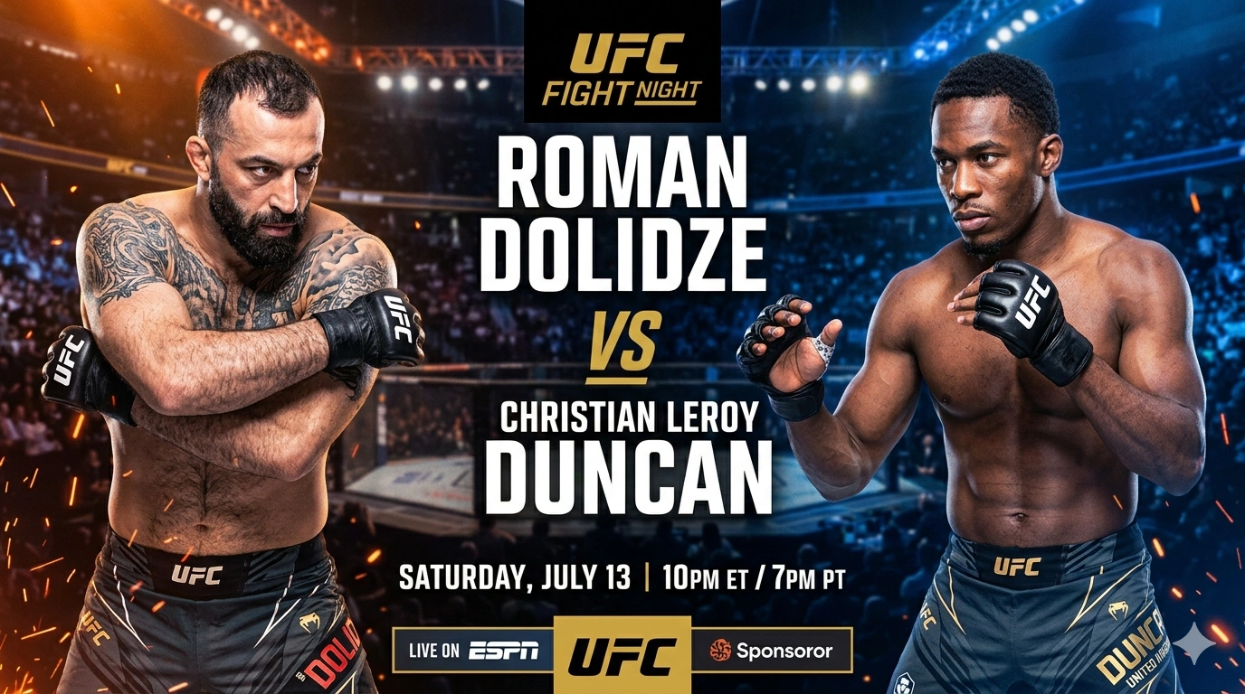 UFC Fight Night: Roman Dolidze vs Christian Leroy Duncan Prediction, Odds, Analysis, Full Fight Breakdown