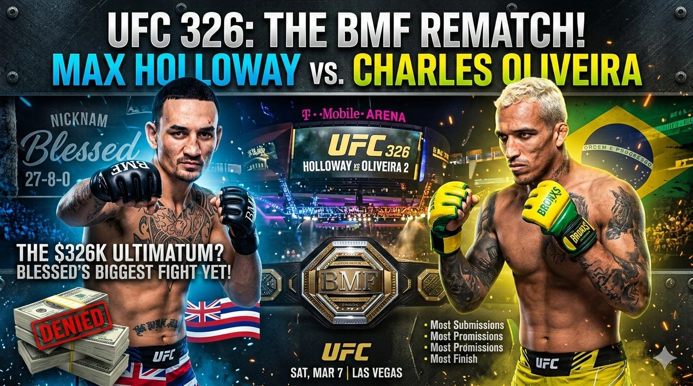 Max Holloway Wants $326000 Bonus