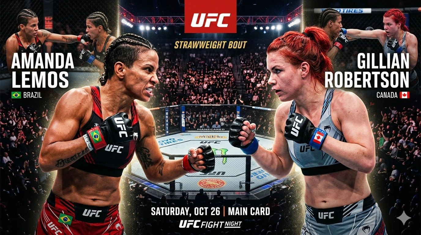 UFC Fight Night: Amanda Lemos vs Gillian Robertson Prediction, Odds, Analysis, Fight Breakdown