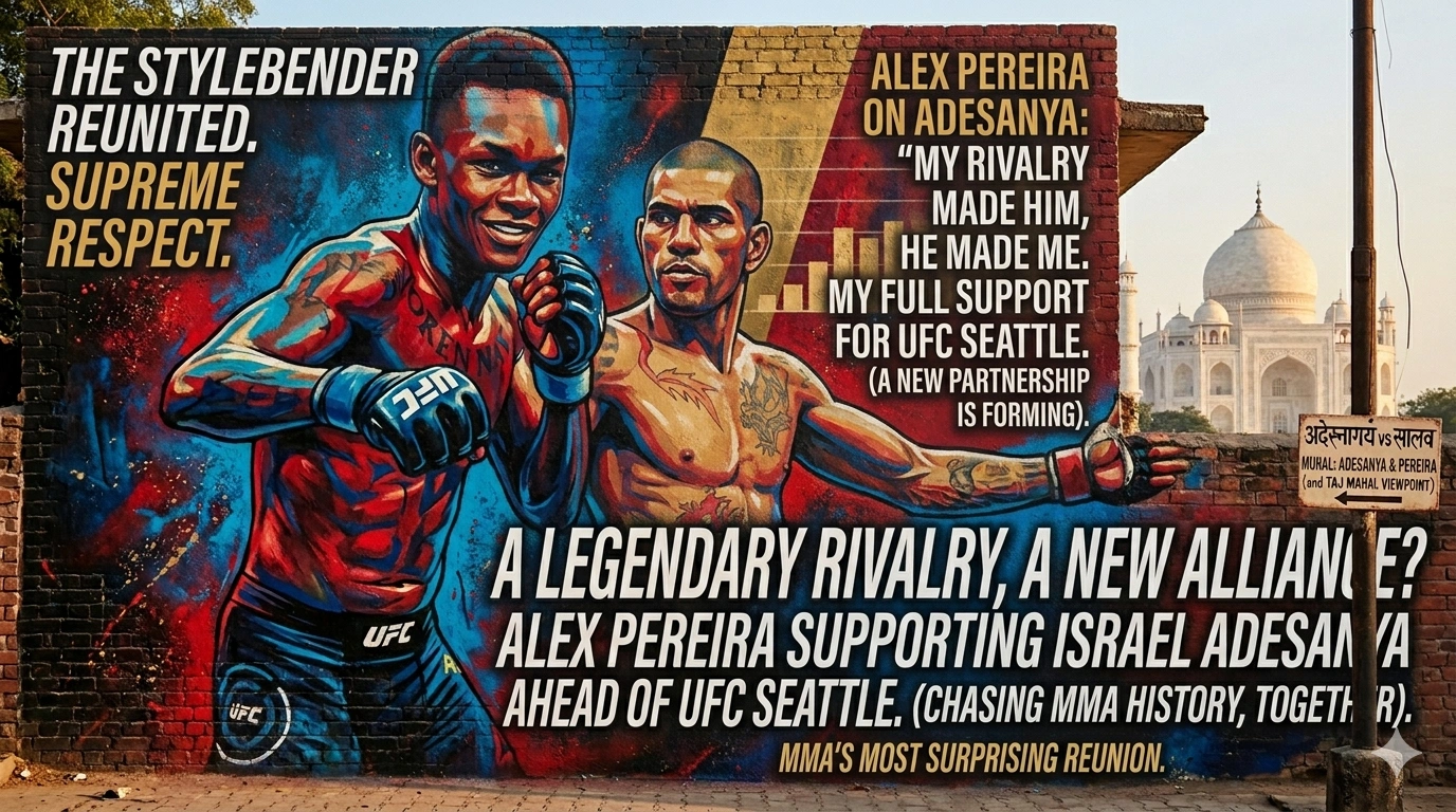 Alex Pereira Supporting Israel Adesanya Ahead Of UFC Seattle