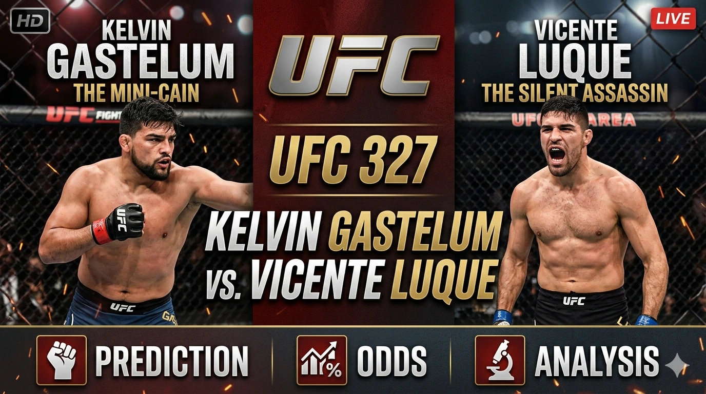 Kelvin Gastelum vs Vicente Luque Prediction