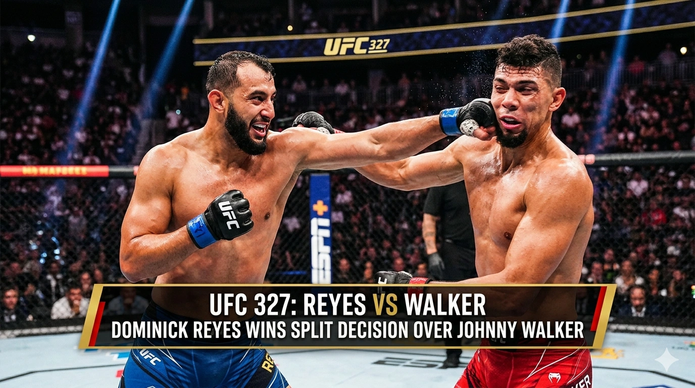 Dominick Reyes Wins Split Decision Over Johnny Walker At UFC 327